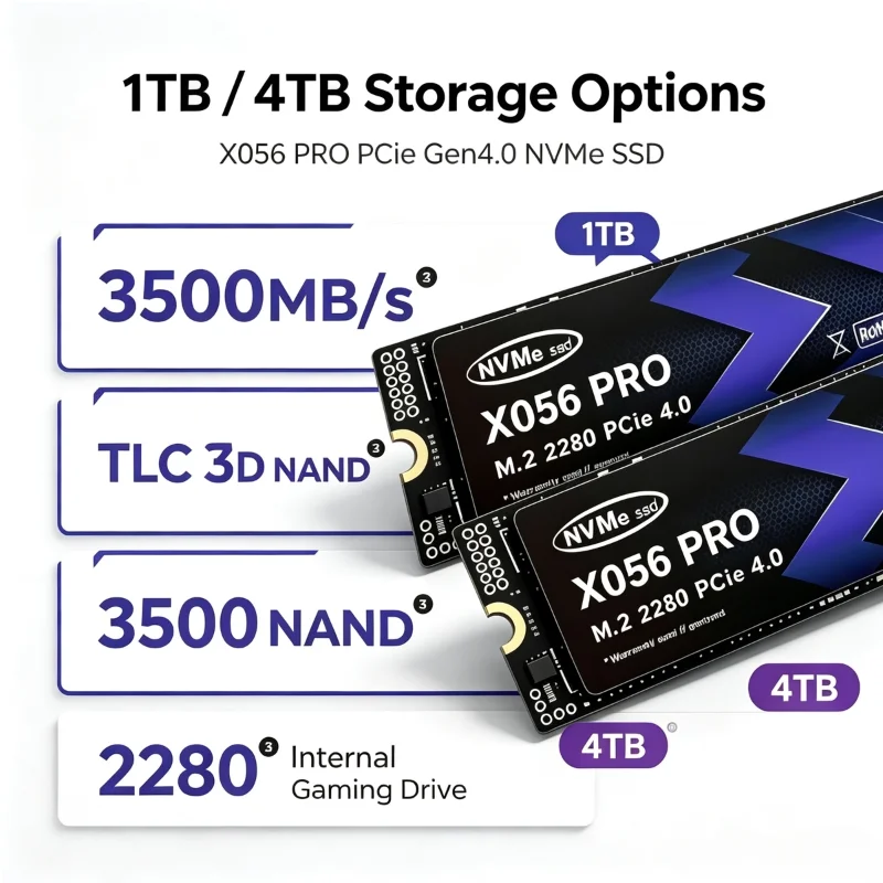 M.2 Nvme 4Tb Pcie 4.0 Ssd - X056 PRO M.2 NVMe SSD 500GB