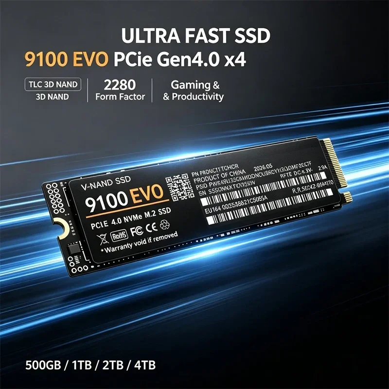 SSD 500GB 1TB 2TB 4TB 9100 EVO - M.2 Nvme 4Tb Pcie 4.0 Ssd recension och pris