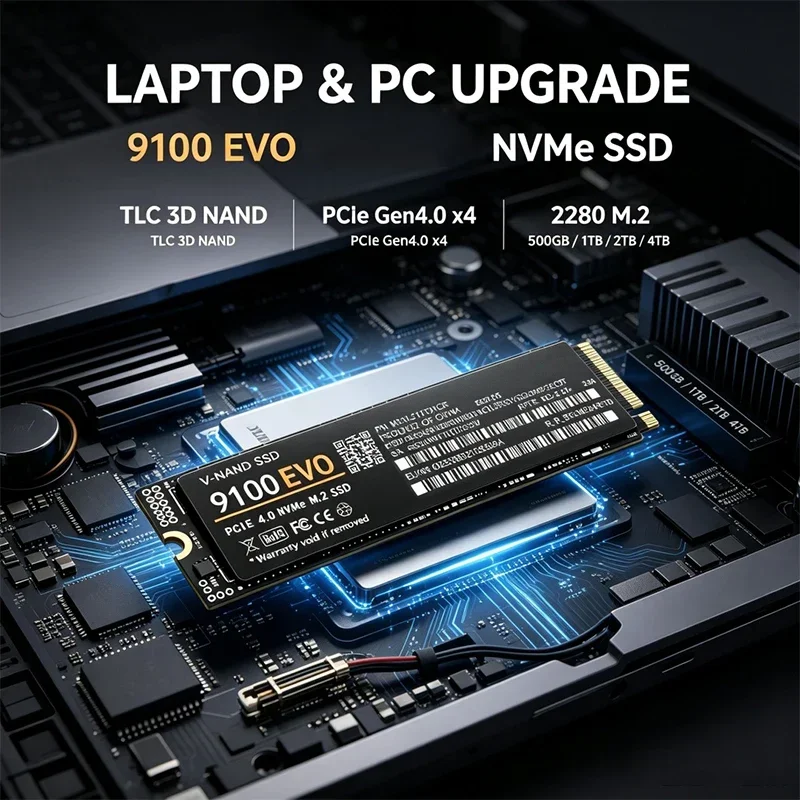 SSD 500GB 1TB 2TB 4TB 9100 EVO - M.2 Nvme 4Tb Pcie 4.0 Ssd recension och pris