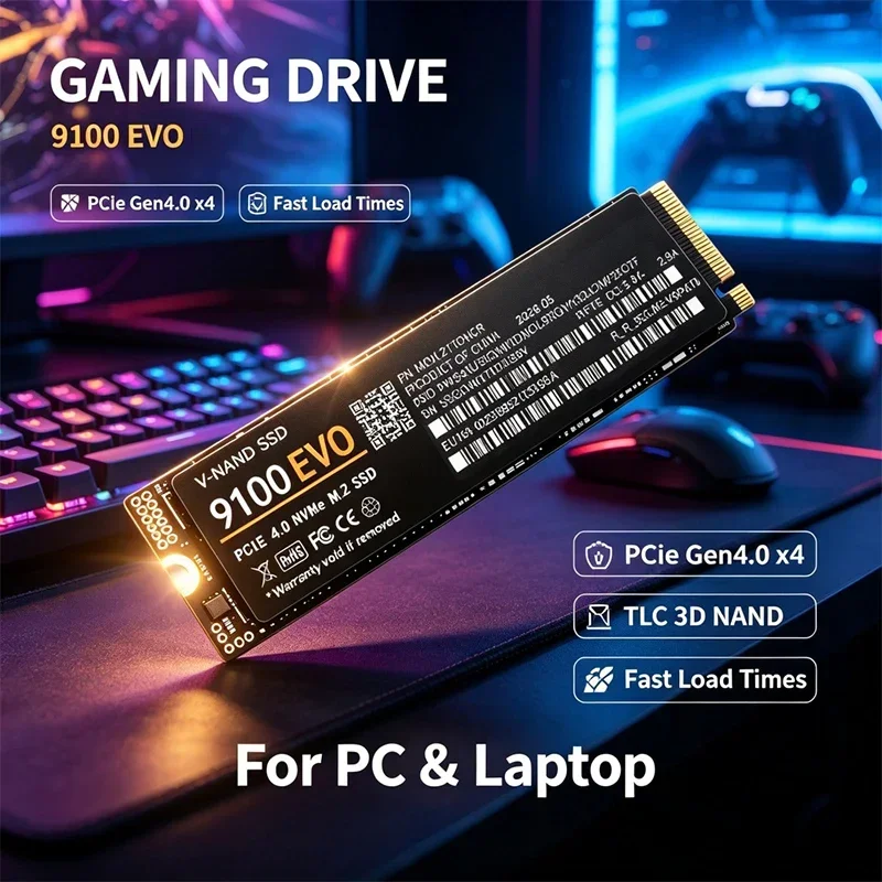 SSD 500GB 1TB 2TB 4TB 9100 EVO - M.2 Nvme 4Tb Pcie 4.0 Ssd recension och pris