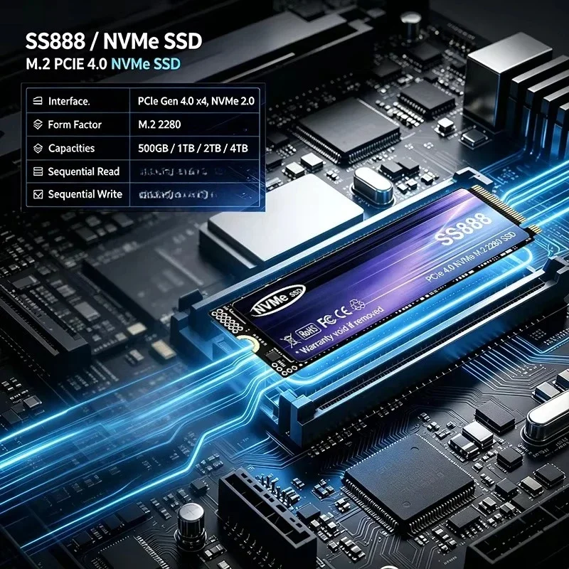 SS888 NVMe M.2 SSD 500GB 1TB 2 - M.2 Nvme 4Tb Pcie 4.0 Ssd recension och pris