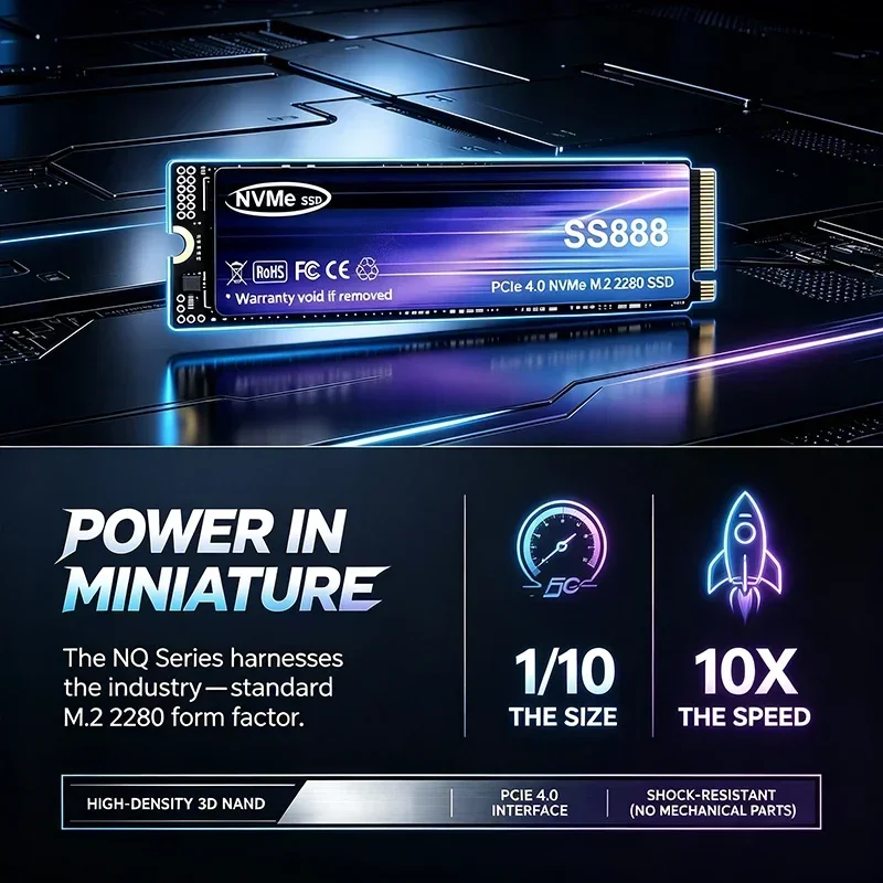 SS888 NVMe M.2 SSD 500GB 1TB 2 - M.2 Nvme 4Tb Pcie 4.0 Ssd recension och pris