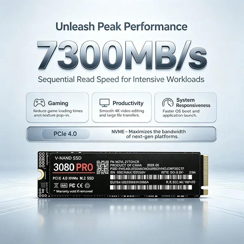 3080 PRO M.2 NVMe SSD 500GB 1T - M.2 Nvme 4Tb Pcie 4.0 Ssd recension och pris