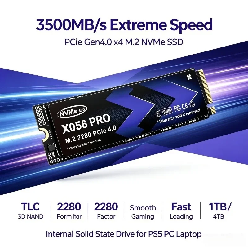 X056 PRO M.2 NVMe SSD 500GB 1T - M.2 Nvme 4Tb Pcie 4.0 Ssd recension och pris