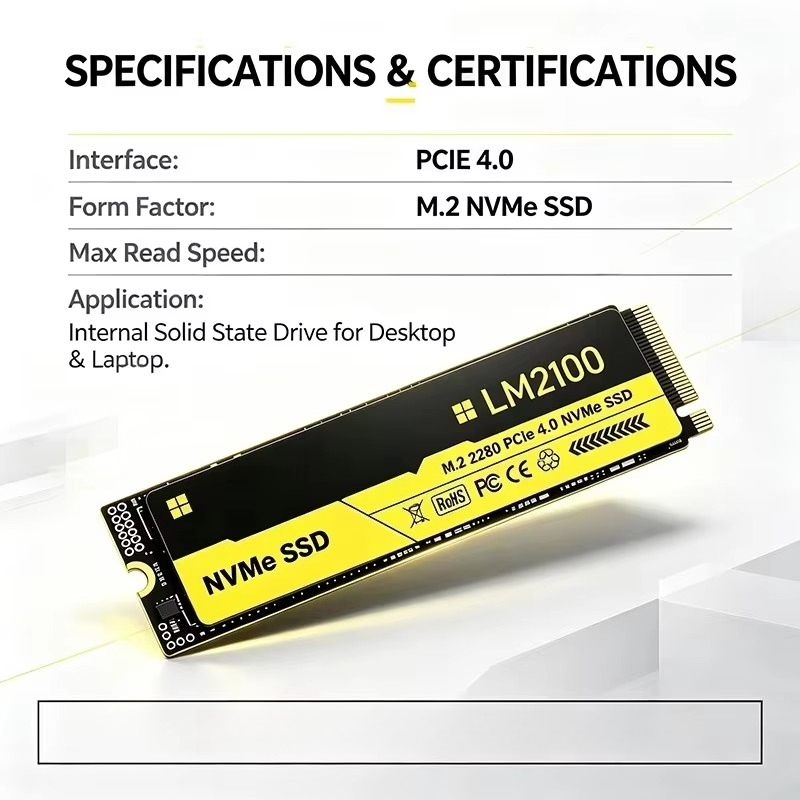 New LM2100 M.2 SSD Hard Disk 2 - M.2 Nvme 4Tb Pcie 4.0 Ssd recension och pris