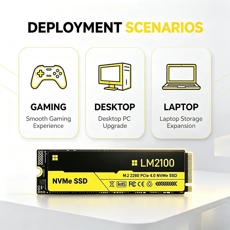 New LM2100 M.2 SSD Hard Disk 2 - M.2 Nvme 4Tb Pcie 4.0 Ssd recension och pris