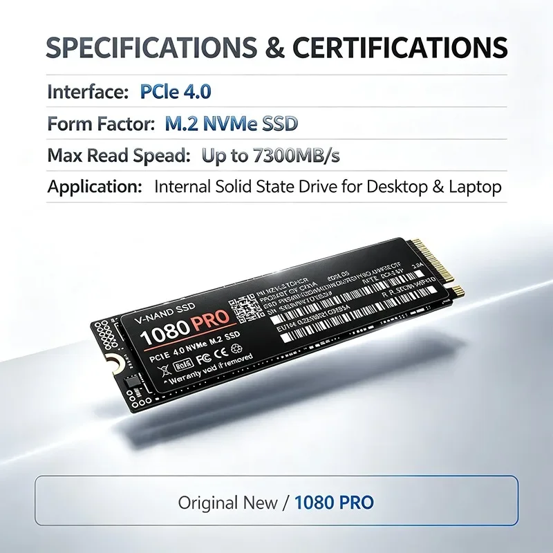 Original 1080PRO M.2 NVMe PCIe - M.2 Nvme 4Tb Pcie 4.0 Ssd recension och pris