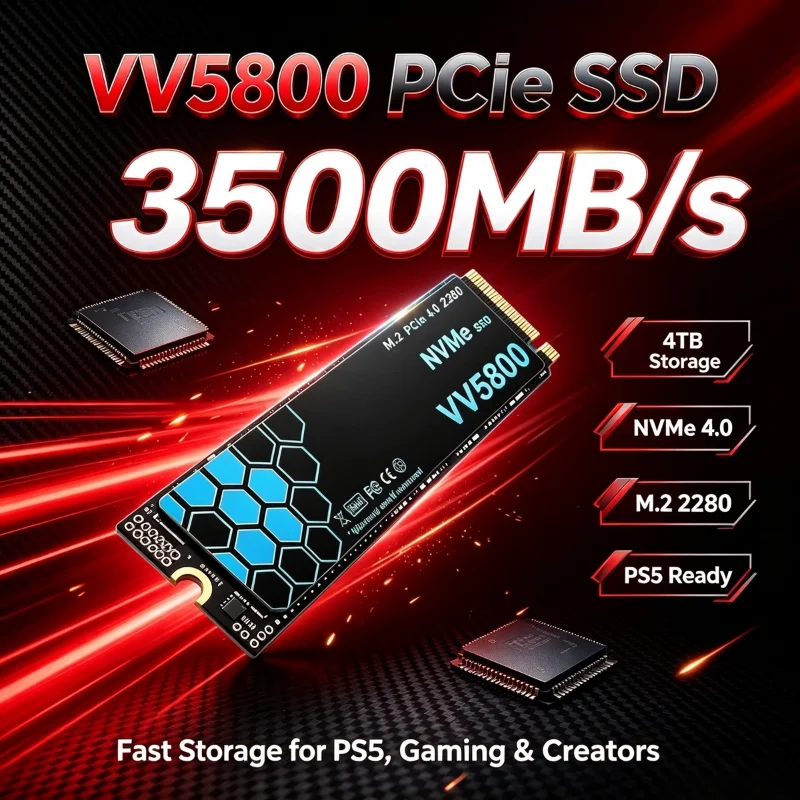VV5800 M.2 NVMe SSD 500GB 1TB  - M.2 Nvme 4Tb Pcie 4.0 Ssd recension och pris