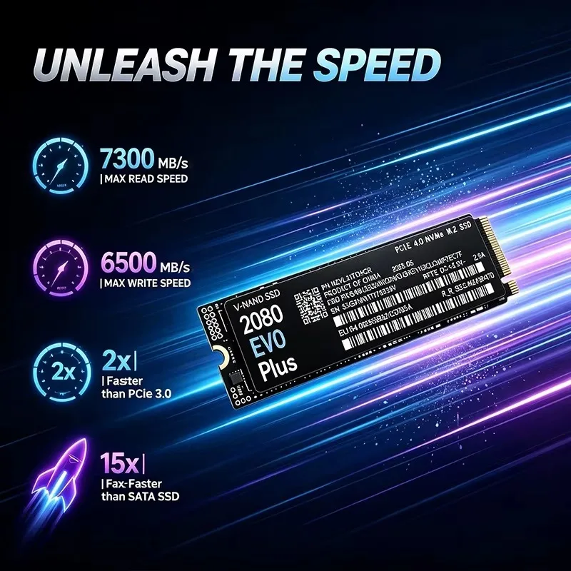 2080 EVO Plus PCIe 4.0 M.2 228 - M.2 Nvme 4Tb Pcie 4.0 Ssd recension och pris