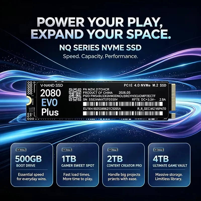 2080 EVO Plus PCIe 4.0 M.2 228 - M.2 Nvme 4Tb Pcie 4.0 Ssd recension och pris