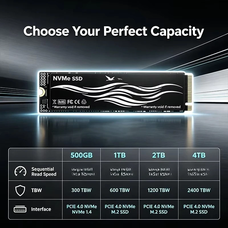 M.2 NVMe PCIe 4.0 SSD 500GB 1T - M.2 Nvme 4Tb Pcie 4.0 Ssd recension och pris
