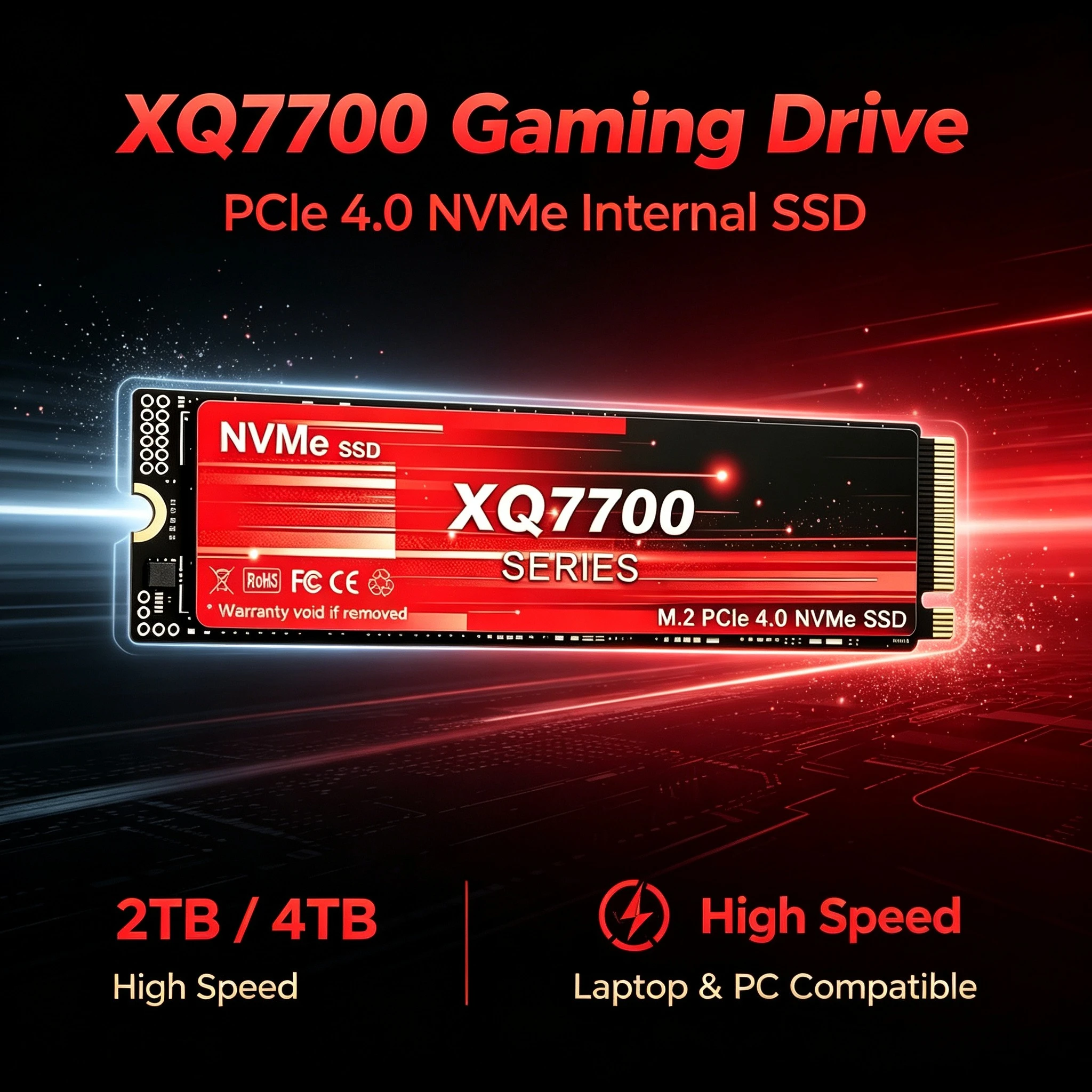 XQ7700 2TB 4TB SSD M.2 NVMe In - M.2 Nvme 4Tb Pcie 4.0 Ssd recension och pris