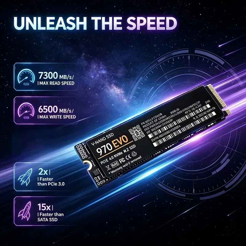 970 EVO SSD NVMe M.2 2280 PCIe - M.2 Nvme 4Tb Pcie 4.0 Ssd recension och pris