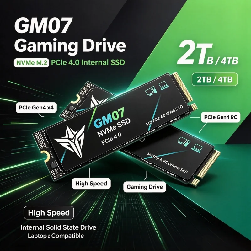 New GM07 M2 SSD Hard Disk, PCI - M.2 Nvme 4Tb Pcie 4.0 Ssd recension och pris